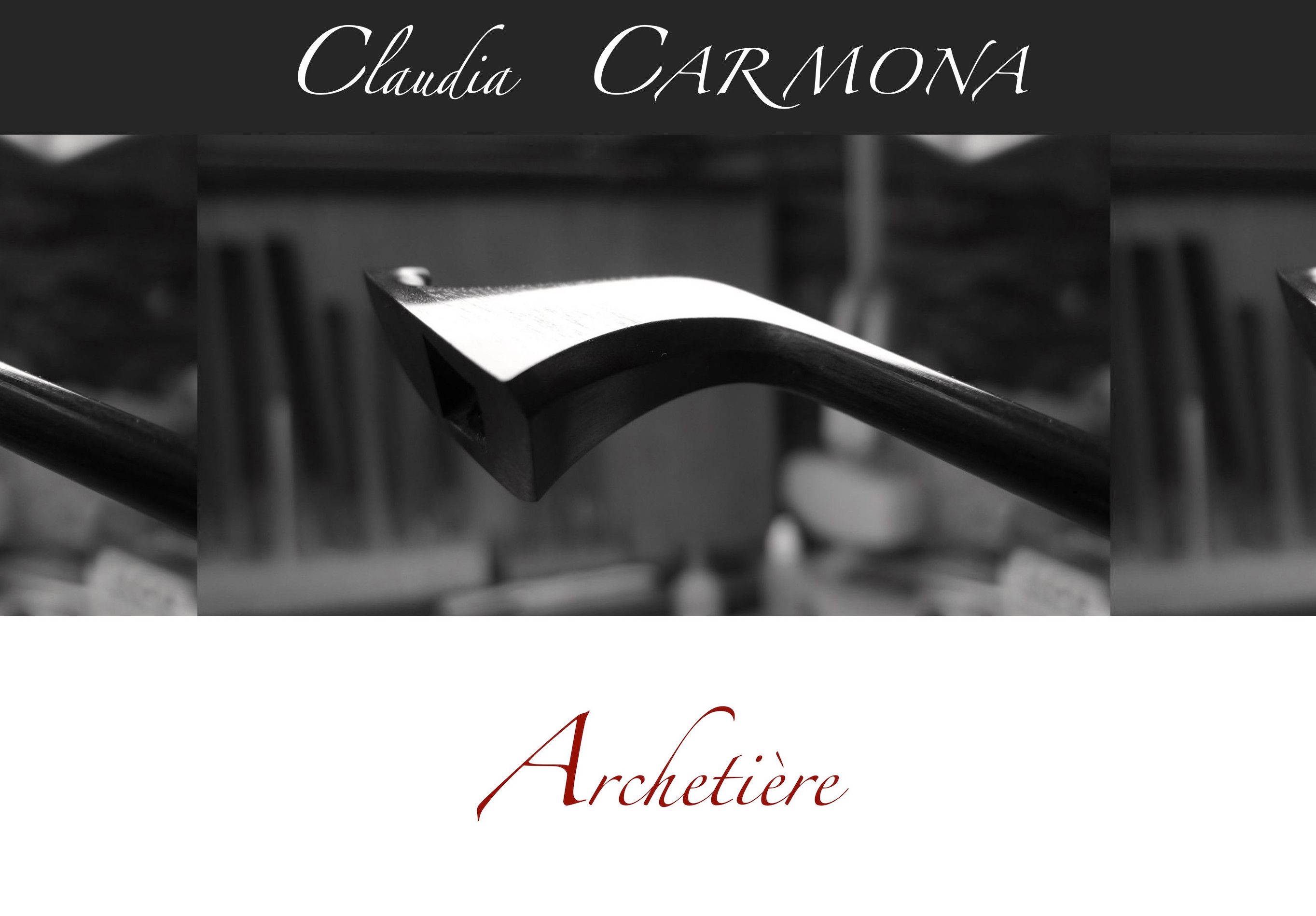 Tête d'archet de violoncelle.